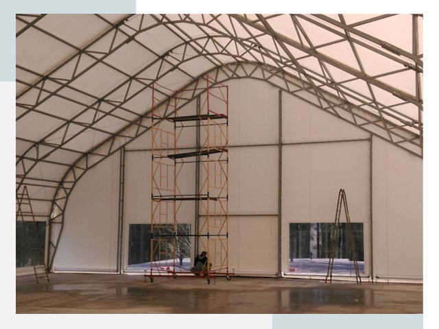 Шатровые ангары в Ростове