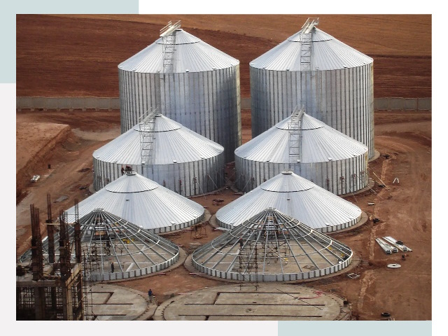 Строительство зерновых силосов в Ростове