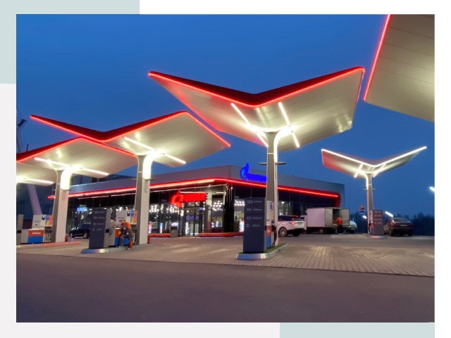 Навесы для АЗС в Ростове