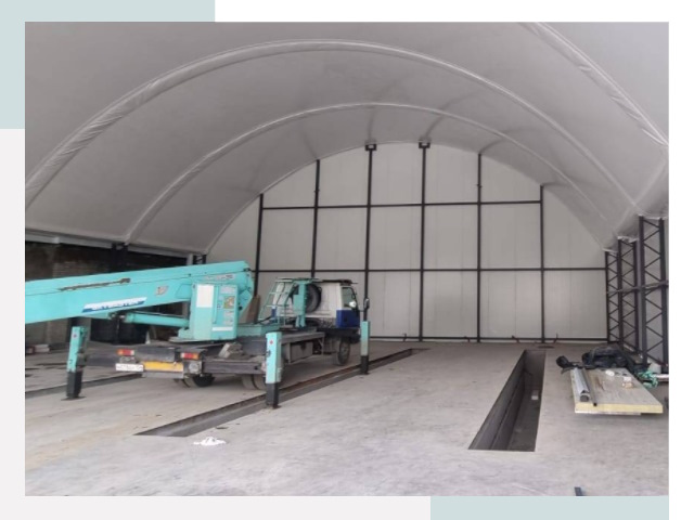 Внутреннее оснащение ангаров в Ростове