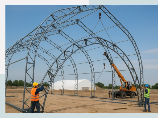 Монтаж ангаров в Ростове от 616 руб. - Надежно и быстро